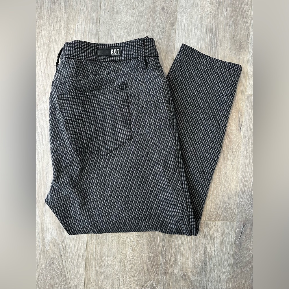 Kut from the Kloth Donna Ankle Skinny Houndstooth Pant